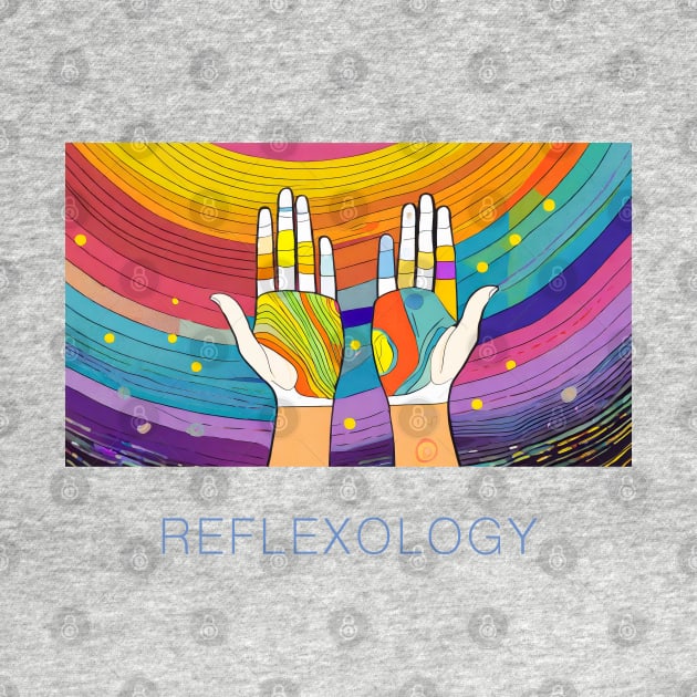 Hand Reflexology Art by CreativePhil